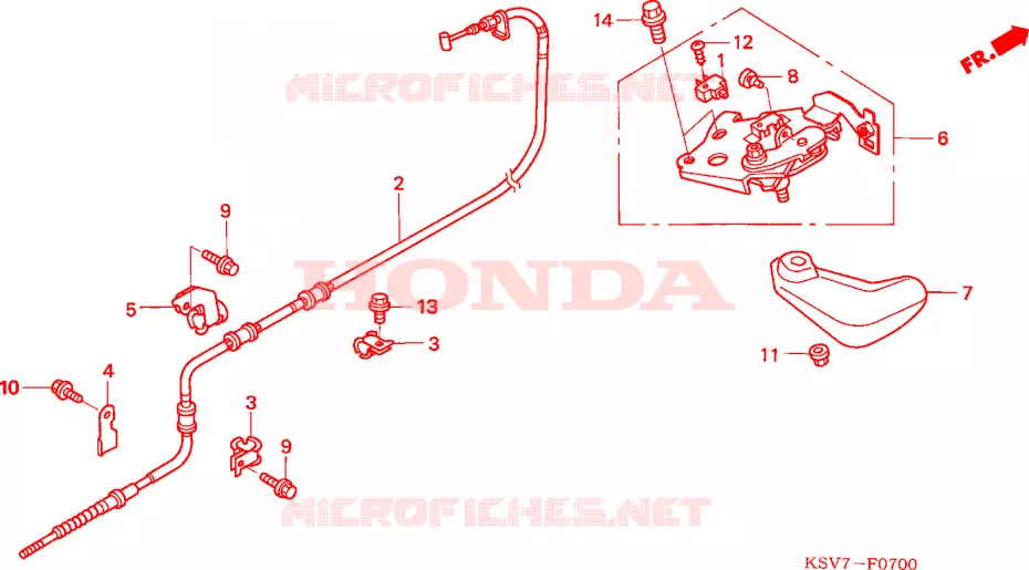 FREIN DE STATIONNEMENT Honda SCOOTER 250 FORZA 2007  NSS250X7