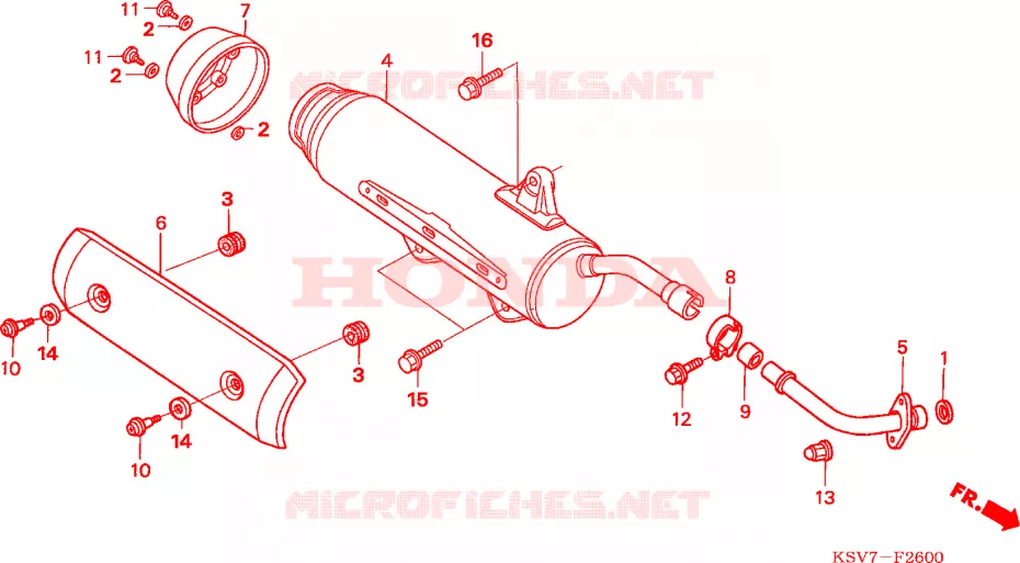 SILENCIEUX D'ECHAPPEMENT Honda SCOOTER 250 FORZA 2006  NSS250EX5