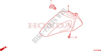 GARDE BOUE AVANT pour Honda SH 125 D REAR DRUM BRAKE, SPECIAL 2009