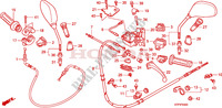 LEVIER DE GUIDON/COMMUTATEUR/CABLE(SH125D/150D) pour Honda SH 150 D REAR DRUM BRAKE ED 2009