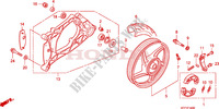 ROUE ARRIERE   BRAS OSCILLANT (SH125D/150D) pour Honda SH 125 D REAR DRUM BRAKE 2009