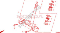 TE DE FOURCHE pour Honda SH 125 R, REAR DRUM BRAKE, TOP BOX 2010