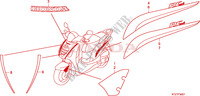 AUTOCOLLANTS (PES125R/PES150R) pour Honda PES 125 INJECTION SPORTY SPECIAL 2008