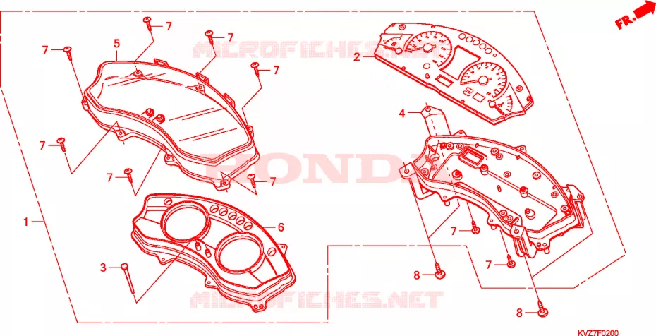 COMPTEUR  Honda SCOOTER 250 REFLEX 2008  NSS250S8