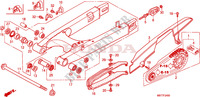 BRAS OSCILLANT pour Honda XL 1000 VARADERO ABS RED 2009