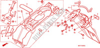 GARDE BOUE ARRIERE pour Honda XL 1000 VARADERO 2008
