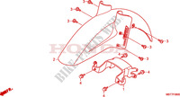 GARDE BOUE AVANT pour Honda XL 1000 VARADERO ABS RED 2009