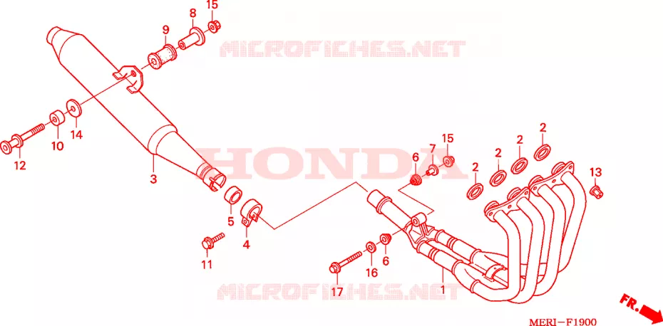 SILENCIEUX D'ECHAPPEMENT Honda MOTO 600 CBF 2005  CBF600N5