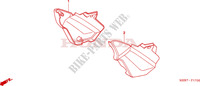 COUVERCLES LATERAUX (CBF600S6/SA6/N6/NA6) pour Honda CBF 600 NAKED 2 TONES 2006