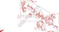 ETRIER DE FREIN AVANT(G.) (CBF600S6,8/SA6/N6,8/NA6) pour Honda CBF 600 FAIRING ABS 25KW 2006