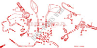 LEVIER DE GUIDON/COMMUTATEUR/CABLE(CBF600S6/SA6/N6/NA6) pour Honda CBF 600 NAKED ABS 2 TONES 25KW 2006