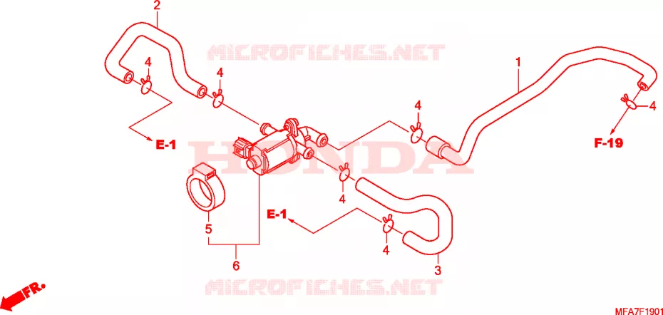 COMMANDE INJECTION D'AIR SOUPAPE Honda MOTO 1000 CBF 2007  CBF10007