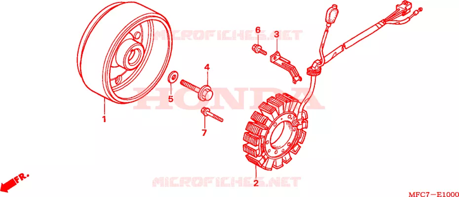 ALTERNATEUR Honda MOTO 650 FMX 2006  FMX6506
