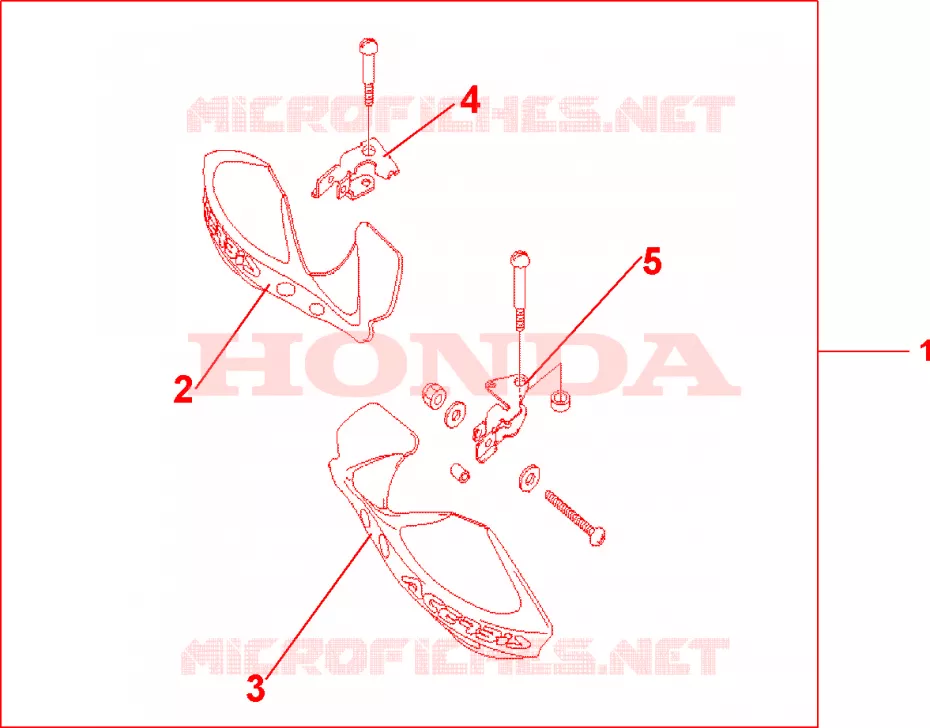 PROTEGES MAINS Honda MOTO 650 FMX 2005  FMX6505_F