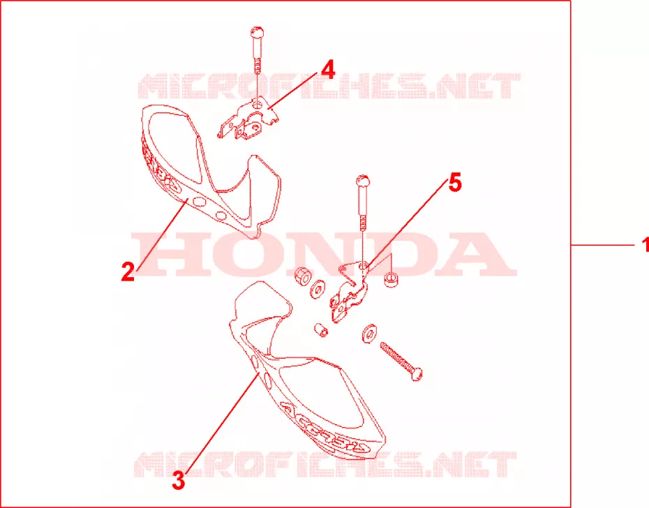 PROTEGES MAINS Honda MOTO 650 FMX 2006  FMX6505_F