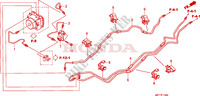 CONDUITES DE FREIN/PCV.(ABS) pour Honda TRANSALP 700 ABS BLANCHE 2009