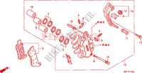 MACHOIRE DE FREIN AVANT G.(ABS) pour Honda TRANSALP 700 ABS 2008