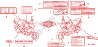 ETIQUETTE DE PRECAUTIONS pour Honda CB 600 F HORNET ABS 34HP 2008