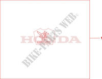 KIT LOGO SE pour Honda CB 600 F HORNET BLANC 2009