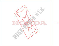PROTECTION DE RESERVOIR HRC pour Honda CB 600 F HORNET 2008