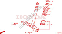 TE DE FOURCHE pour Honda CB 600 F HORNET STRIPES 2009