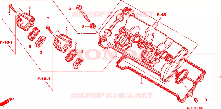 COUVRE CULASSE Honda MOTO 600 HORNET 2009  CB600F9