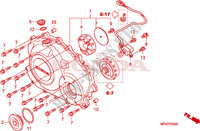 CARTER MOTEUR DROIT pour Honda CB 1000 R ABS TRICOLOR 2011