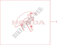 GARDE BOUE AVANT pour Honda CB 1000 R ABS 2009