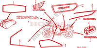 AUTOCOLLANTS (DK/2DK/3DK/4DK/5DK/6DK) pour Honda CBX 750 PATROL LIGHT 2001
