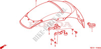 GARDE BOUE AVANT pour Honda CBX 750 PATROL LIGHT 2001