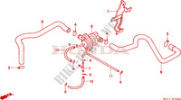 COMMANDE INJECTION D'AIR SOUPAPE pour Honda CBX 750 YELLOW 1998