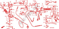 LEVIER DE GUIDON   CABLE   COMMODO pour Honda TRX 250 FOURTRAX RECON Electric Shift 2008