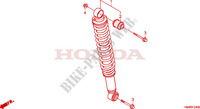 AMORTISSEUR ARRIERE pour Honda TRX 250 FOURTRAX RECON Electric Shift 2010