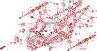 CADRE pour Honda TRX 250 FOURTRAX RECON Standard 2010