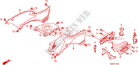 CARENAGE ARRIERE pour Honda TRX 250 FOURTRAX RECON Standard 2011