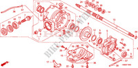 ENGRENAGE FINAL ARRIERE pour Honda TRX 250 FOURTRAX RECON Electric Shift 2010