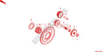ROUE LIBRE DE DEMARREUR pour Honda FOURTRAX 500 FOREMAN RUBICON Hydrostatic 2011