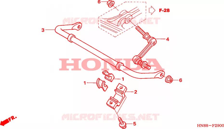 BARRE ANTI ROULIS Honda ATV 680 FOURTRAX 2010  TRX680FAA