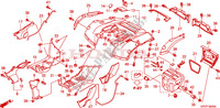 GARDE BOUE ARRIERE pour Honda FOURTRAX 500 FOREMAN 4X4 Electric Shift 2010