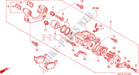 ETRIER DE FREIN ARRIERE pour Honda TRX 450 R SPORTRAX Kick start RED 2008
