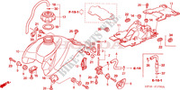 RESERVOIR A CARBURANT (TRX450R4,5,6,7/ER6,7) pour Honda TRX 450 R SPORTRAX Electric Start 2007