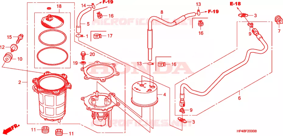 POMPE A ESSENCE Honda ATV 420 FOURTRAX 2008  TRX420FM8