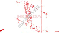 AMORTISSEUR ARRIERE pour Honda FOURTRAX 420 RANCHER 4X4 PS RED 2010