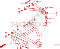 BRAS AVANT(4WD) pour Honda FOURTRAX 420 RANCHER 4X4 Manual Shift 2009