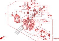 CORPS DE PAPILLON pour Honda FOURTRAX 420 RANCHER 4X4 Manual Shift 2010