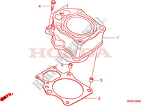CYLINDRE pour Honda FOURTRAX 420 RANCHER 4X4 Manual Shift 2010