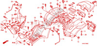 GARDE BOUE ARRIERE pour Honda FOURTRAX 420 RANCHER 2X4 Electric Shift 2010