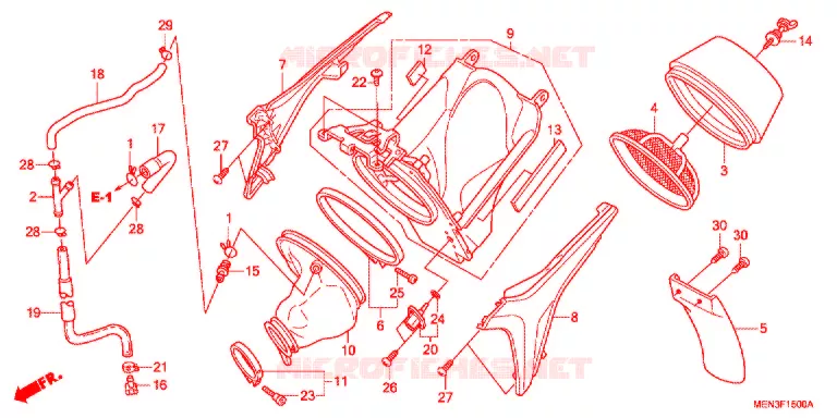 FILTRE A AIR Honda MOTO 450 CRF 2009  CRF450R9