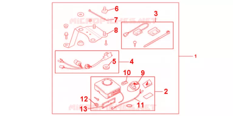 ALARME Honda MOTO 800 CROSSRUNNER 2011  VFR800XB