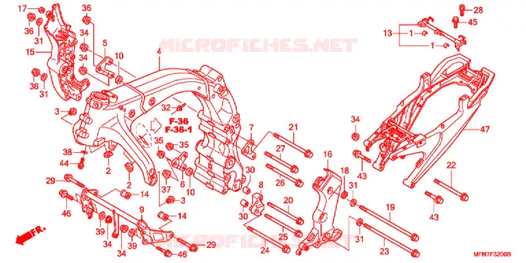 CADRE Honda MOTO 1000 CB 2012  CB1000RC